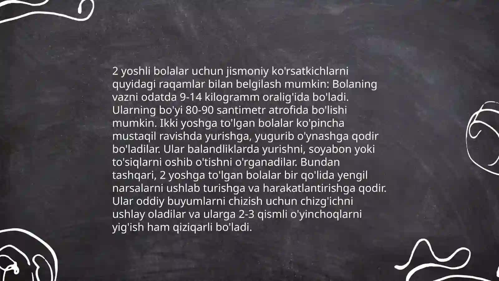 Jismoniy rivojlanishning asosiy ko'rsatkichlari 4
