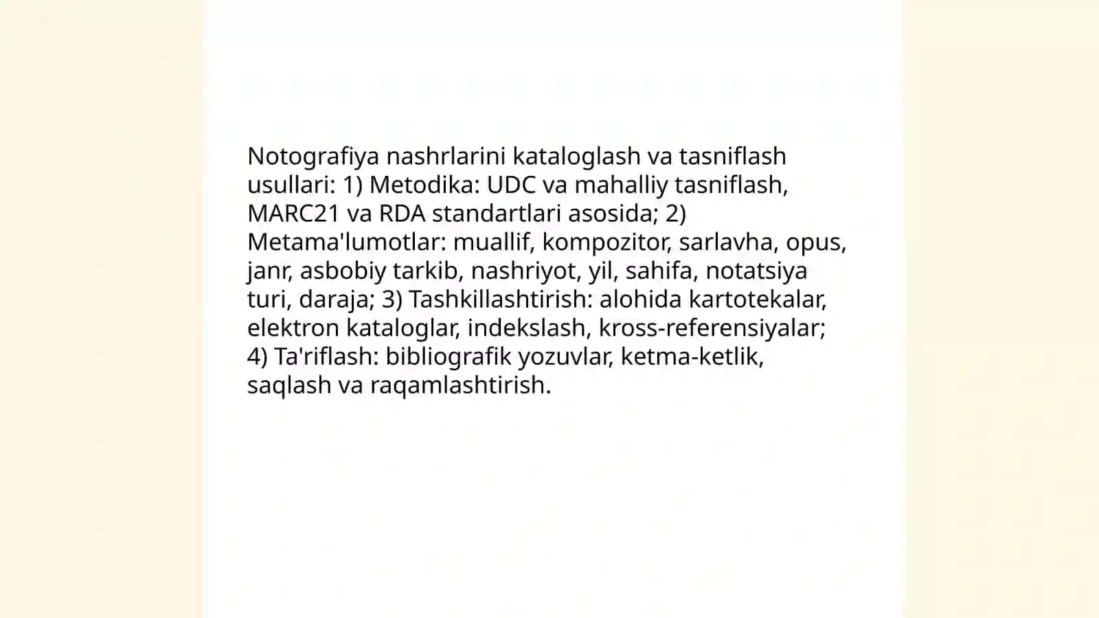 Izografiya notografiya filmografoyaga oid nashrlarni biblografiyalash 4