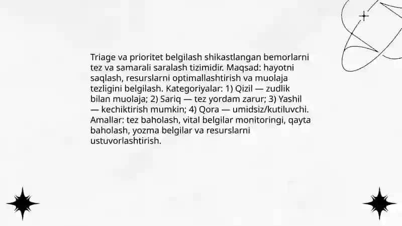 Shikastlangan bemorlarni parvarish qilish 4