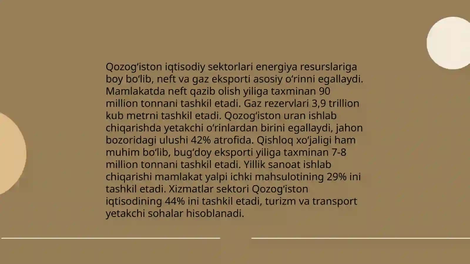 Markaziy Osiyo davlatlari hududiy boʻlinishi va iqtisodiy sohalarini solishtiring 4