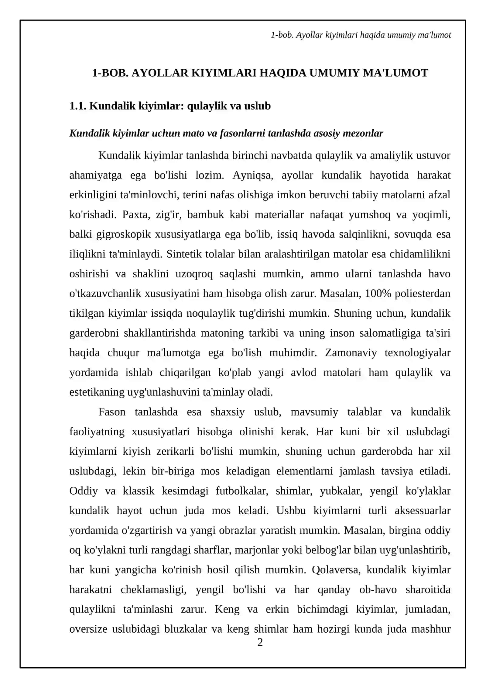 Ayollar kiyimlari haqida ma'lumot, ularga gazlama va fason tanlash 4