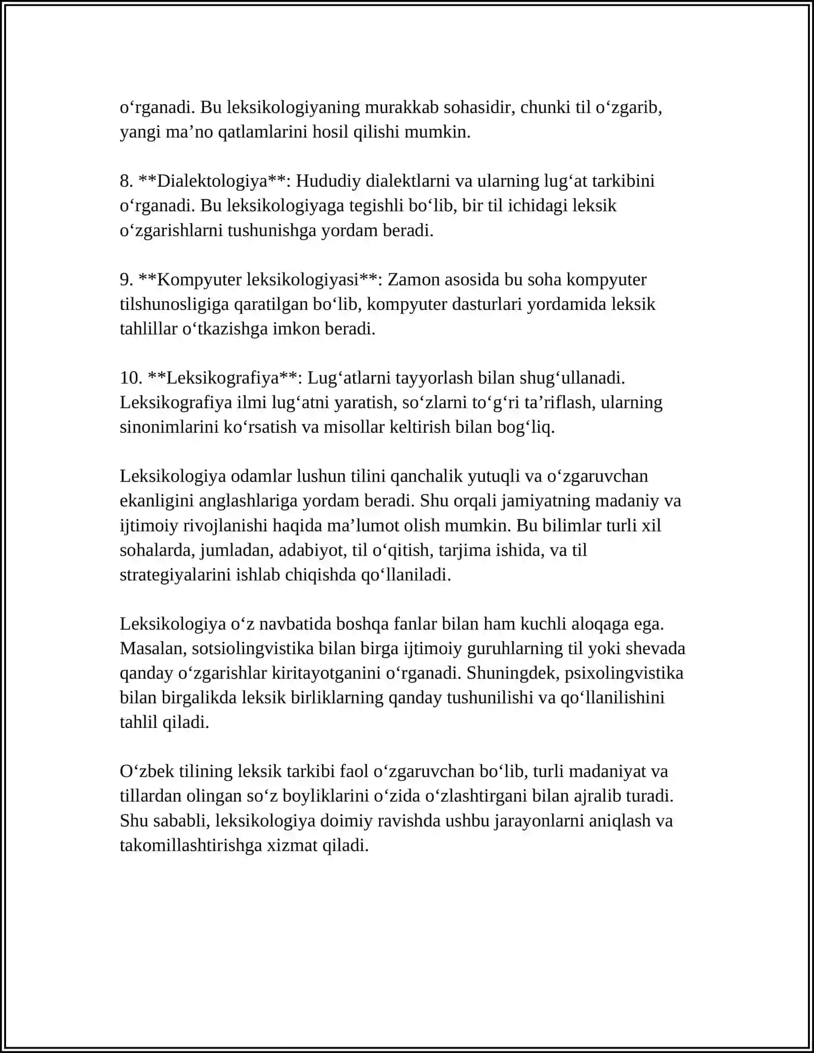 UMUMIY VA XUSUSIY LEKSIKOLOGIYA 4