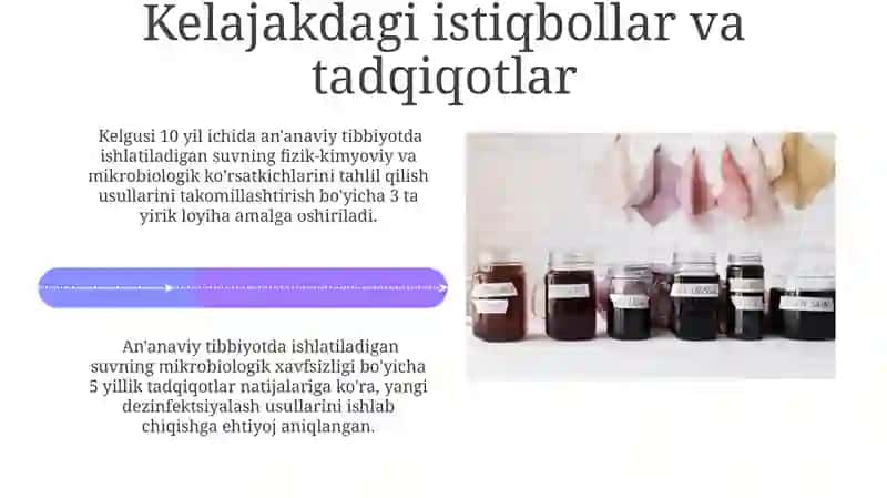 Xalq tabobati Farmatsevtikasida qoʻllaniladigan suvga qòyiladigan gigiyenik talablar 4