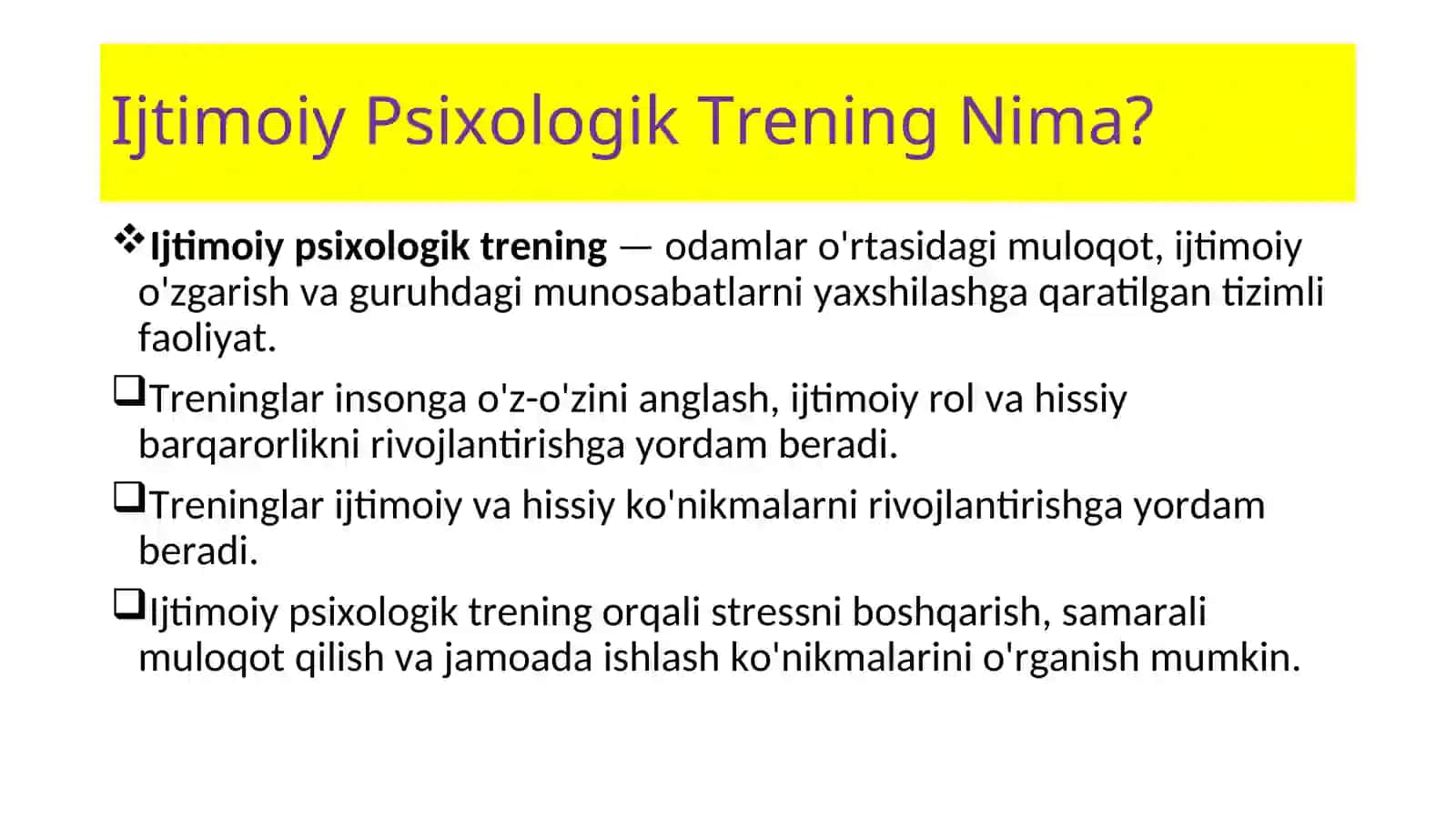 Ijtimoiy psixologik trening haqida umumiy tushuncha 4