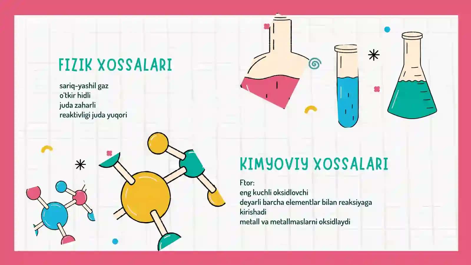 FTORNING BIRIKMALARI VA XOSSALARI 4
