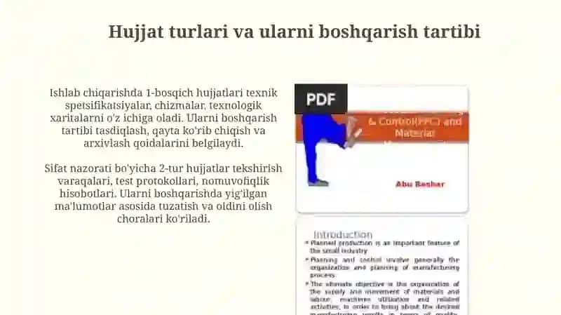 Ishlab Chiqarish Jarayonini Nazorat Qilish 4