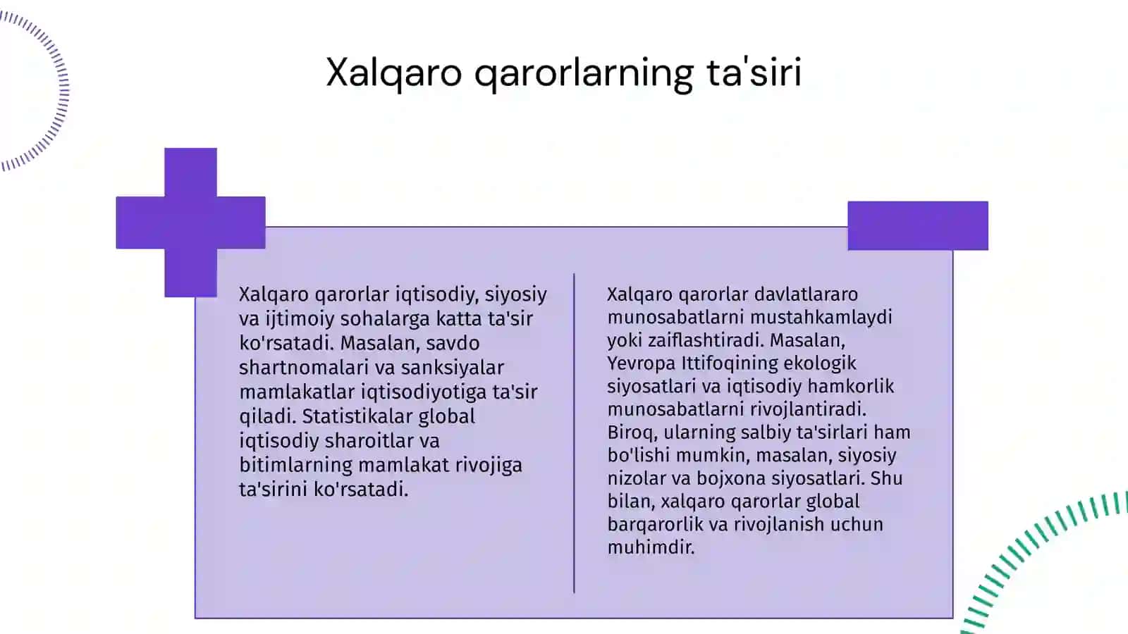 Globallashuv sharoitida xalqaro qaror qabul qilishning ahamiyati 4