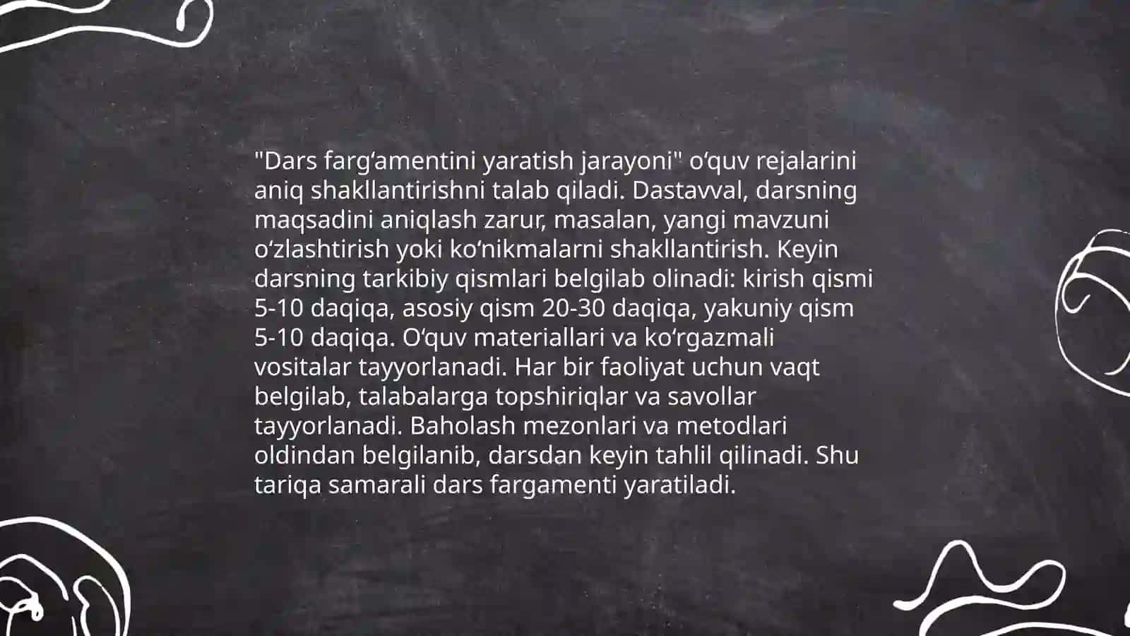 Darsni kuzatish usullari 4