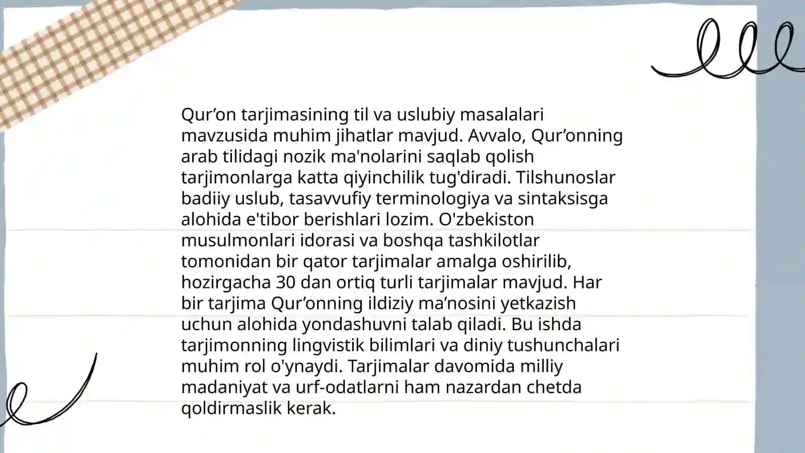 Mustaqillik yillarida Qur’onning o‘zbek tiliga tarjima qilinishi 4