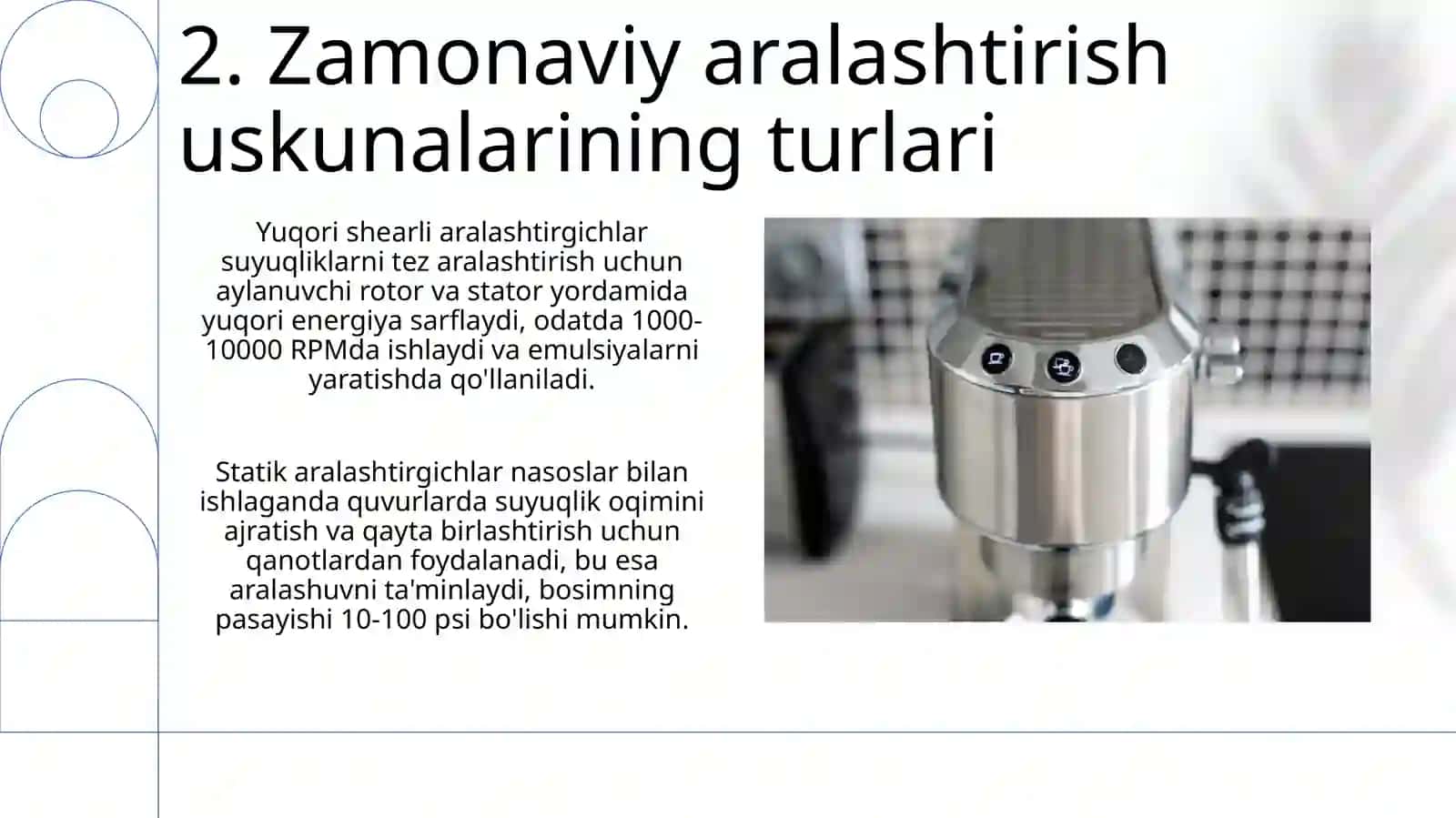 Zamonaviy aralashtirish apparatlari 4