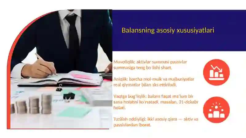 Buxgalteriya balansi tushunchasi va maqsadi 4