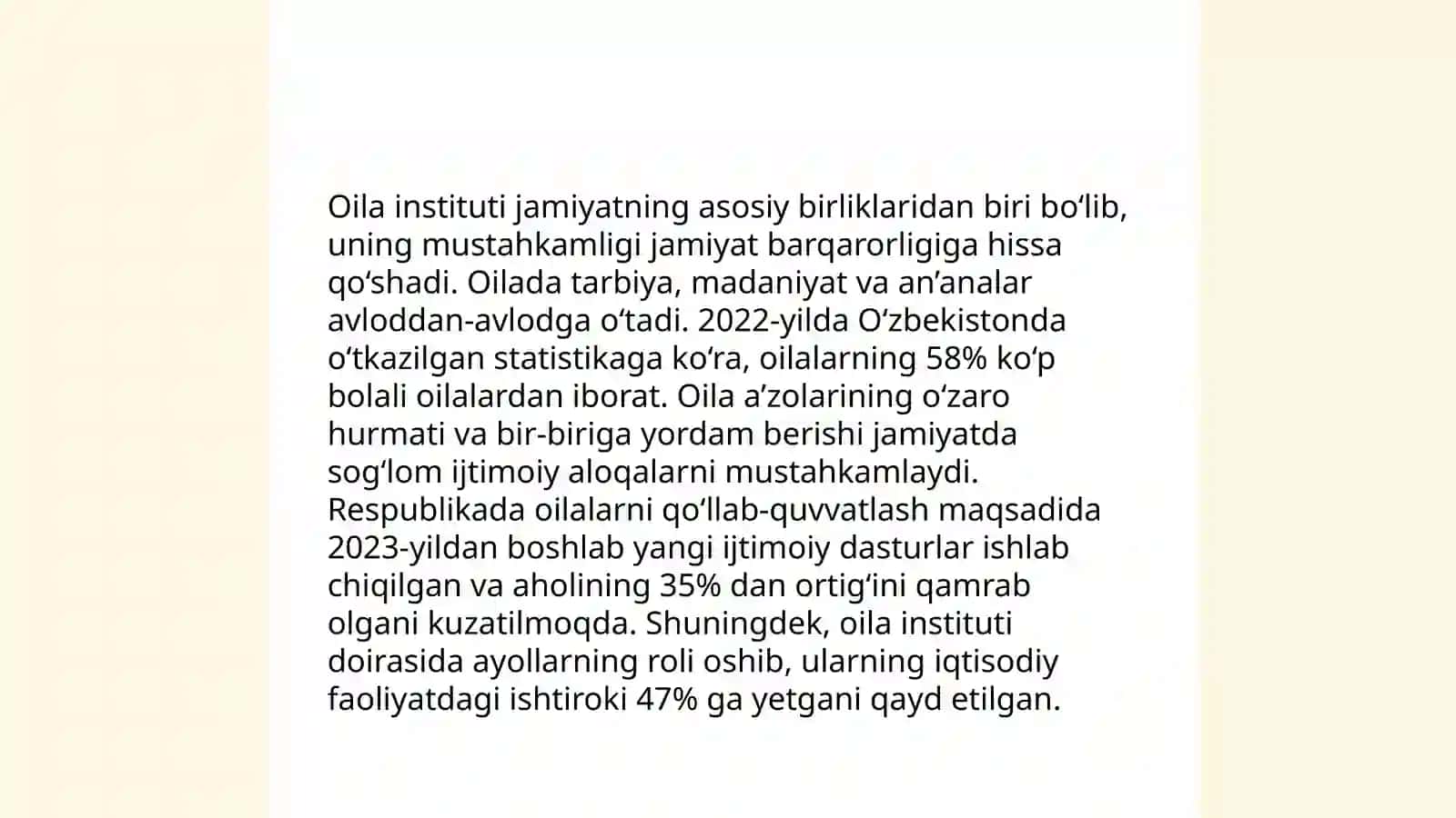 Nikoh va oila haqidagi tasavvurlar oilaviy tarbiya usullari 4