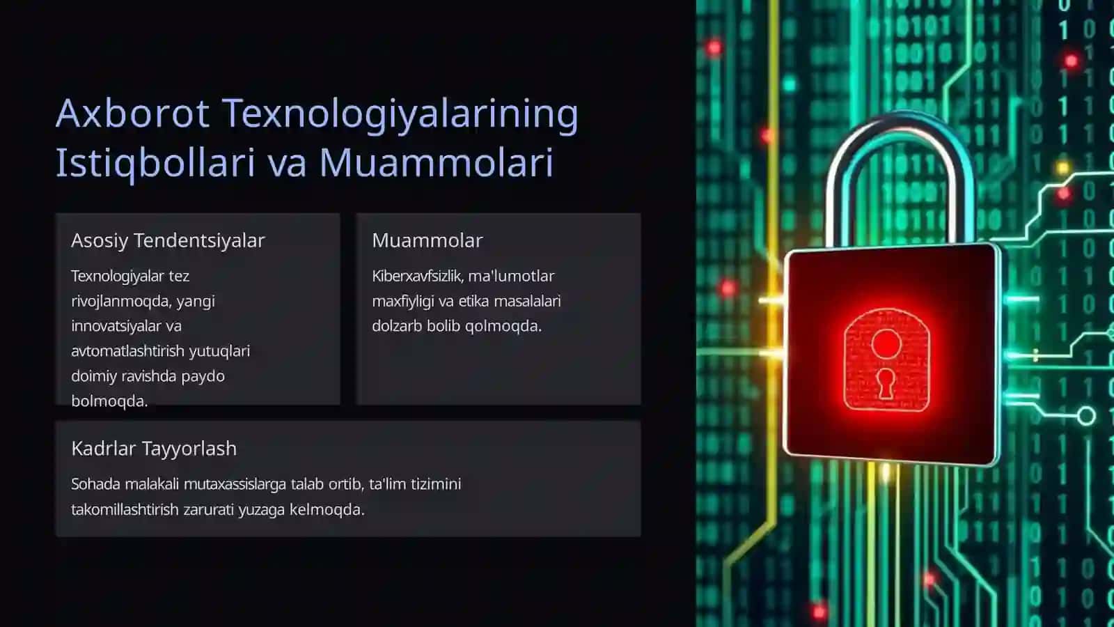 Yangi Paydo Bo‘layotgan Axborot Texnologiyalari va Modellashtirishga Kirish 4
