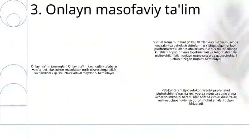 Masofadan OʻQitishning Turlari Va Tarmoqlar 4