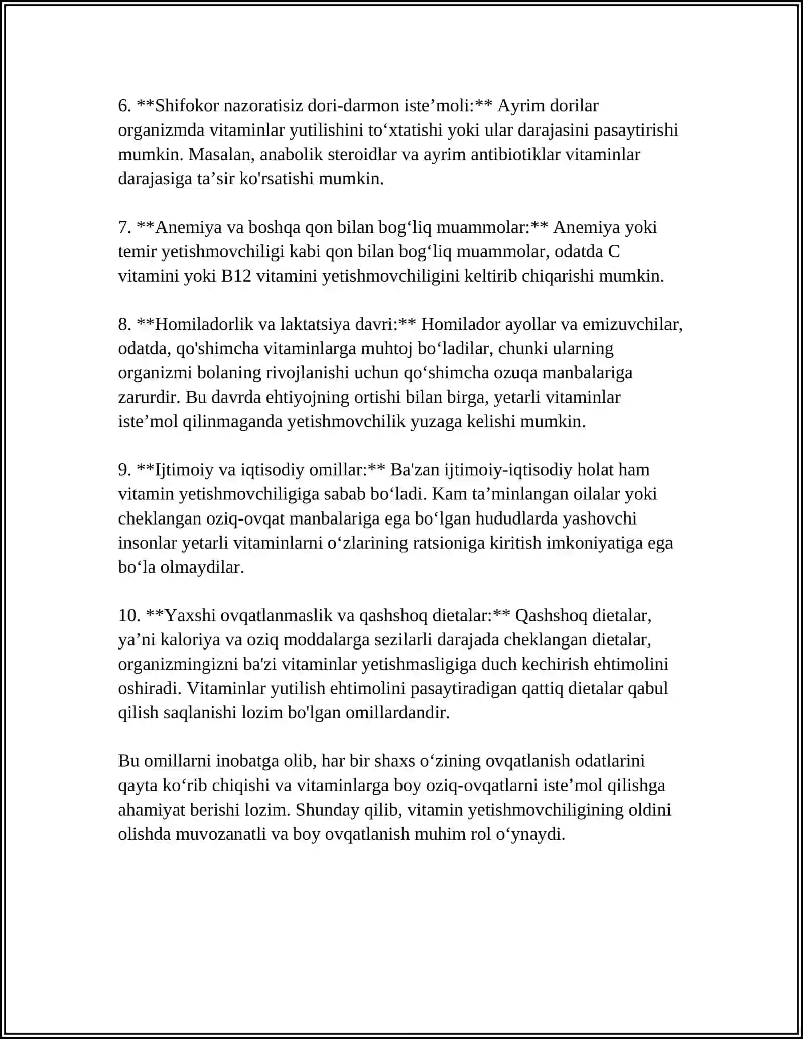 ALIMENTLAR AVITAMINOZLARNI KELIB CHIQISH SABABLARI VA PROFILAKTIKASI 4