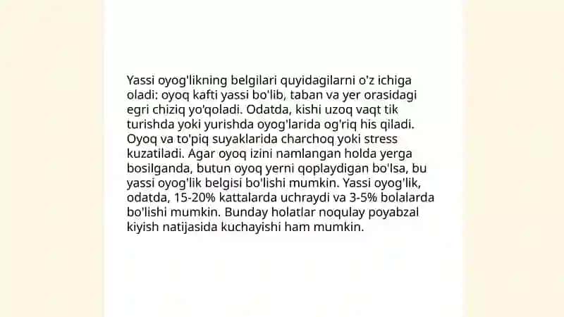 Yassi oyoglik 4