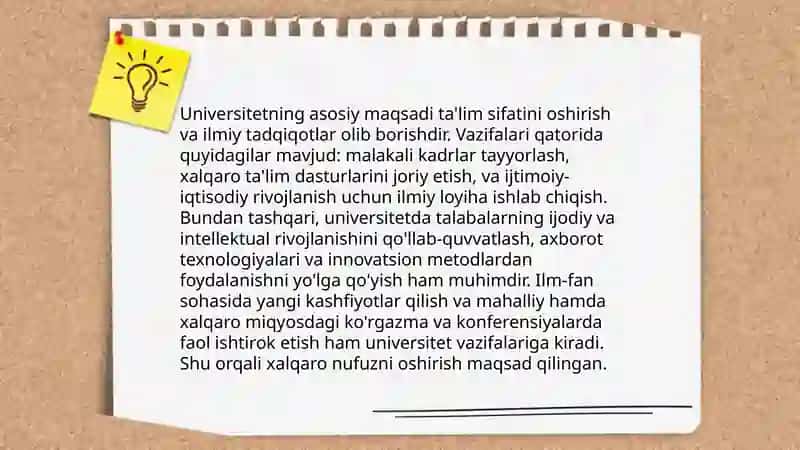 Oʻzbekistonda prezidentlik universitetining vujudga kelishi va rivojlanishi 4