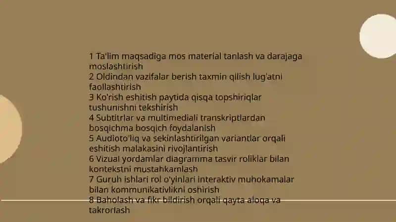 CHET TILI O’QITISH VOSITALARI VA MASHQLAR TIZIMI 4