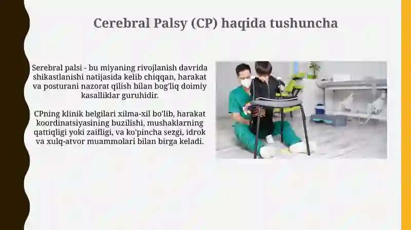 Serebral palsi (SP) bilan kasallangan bolalarga oilaviy muhitda tuzatish va rivojlantirish 4