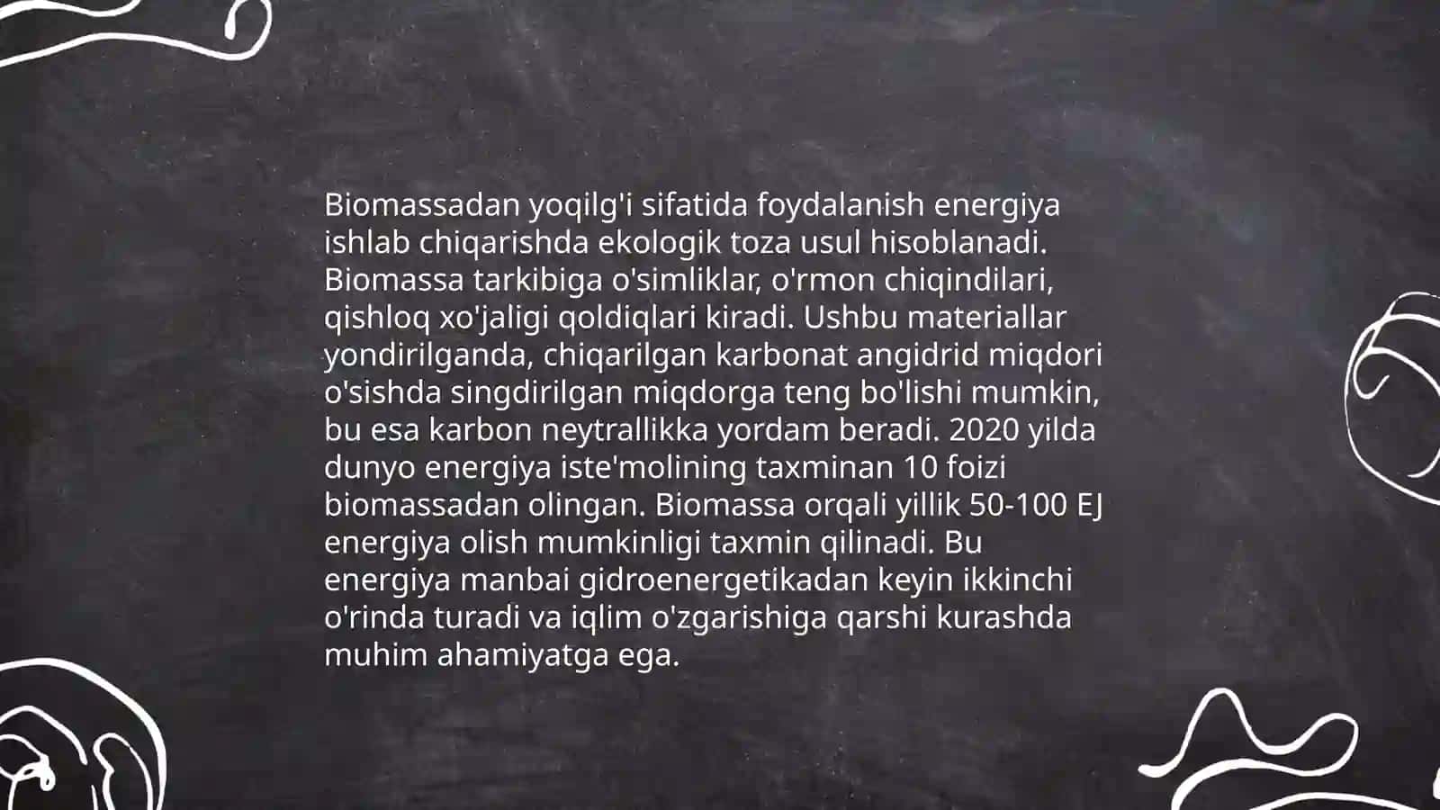 Biomassadan yoqilg'i va energiya olish usullari va jarayonlari 4