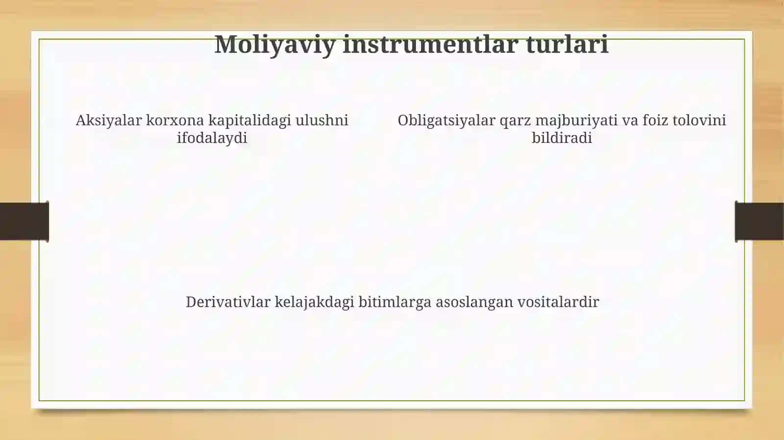 Moliyaviy instrumentlarni baholash 4