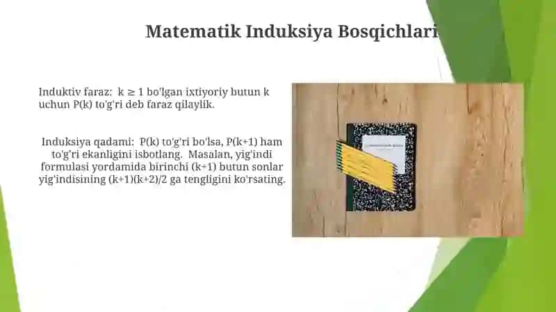 Matematikinduksiyausulini oʻrganish 4