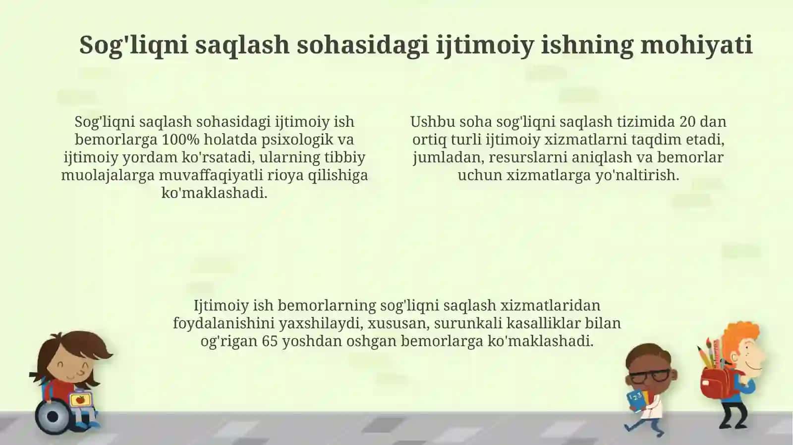Salomatlik muammolari va tibbiy ijtimoiy xizmatlar 4