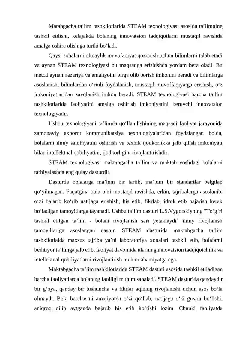 STEAM TA'LIM TEXNOLOGIYASINI TADBIQ ETISHDA ELEKTRON TA'LIM RESURSLARIDAN FOYDALANISH 4