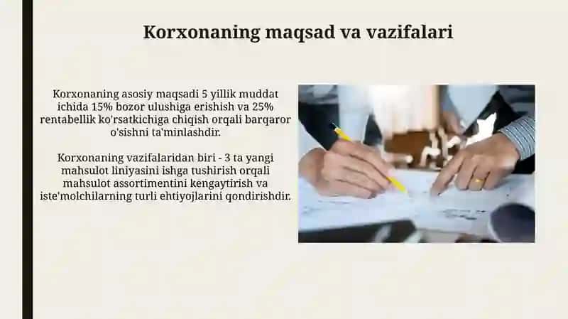 Korxonalarni bosh rejasi tuzish prinsiplari 4