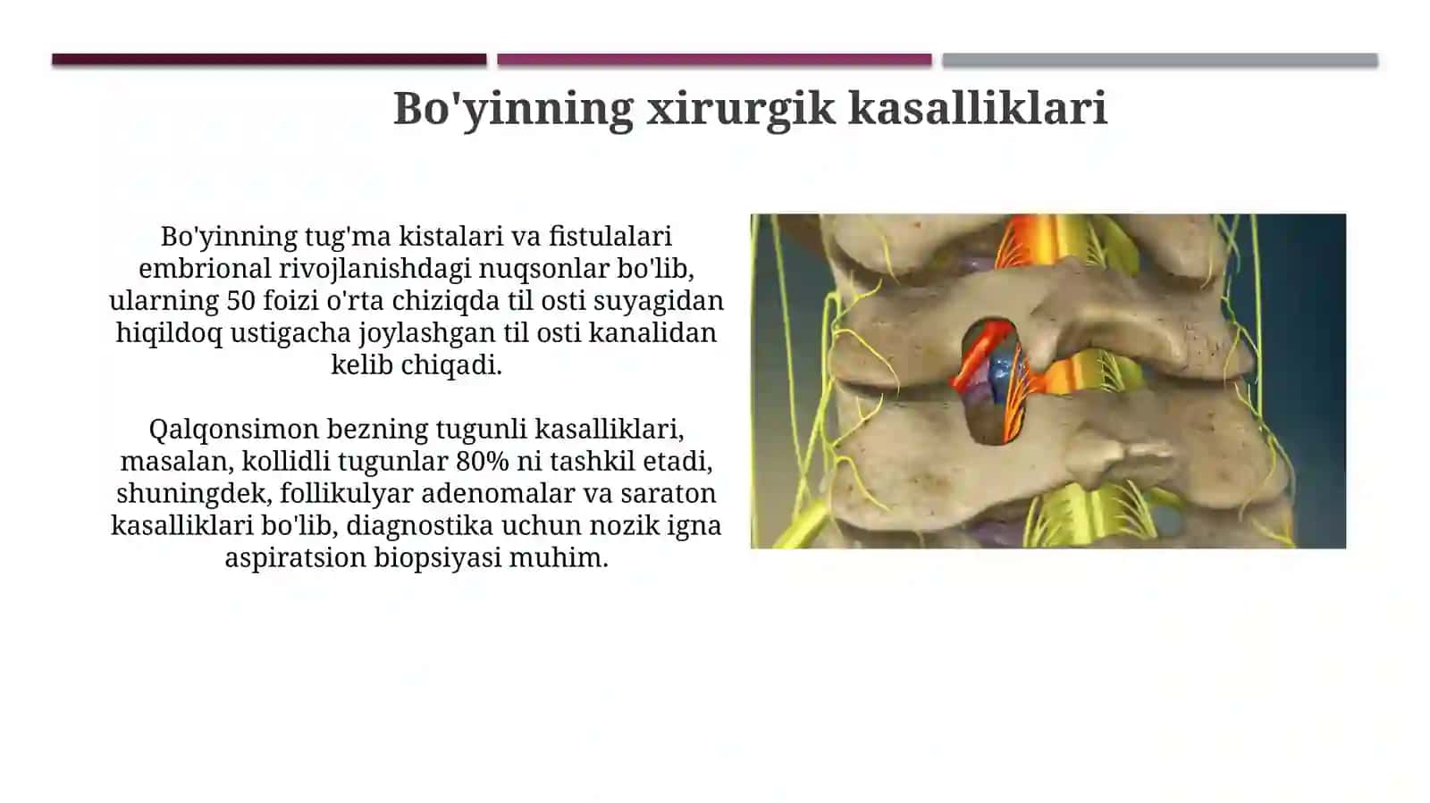 Boʻyinsohasiningoperativjarrohligi.Bolalardavakattalardaboʻyindabajariladiganoperatsiyalar 4