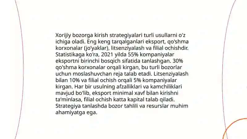 Xorijiy tadbirkorlik muhitida yuqori tavvakalchilik 4