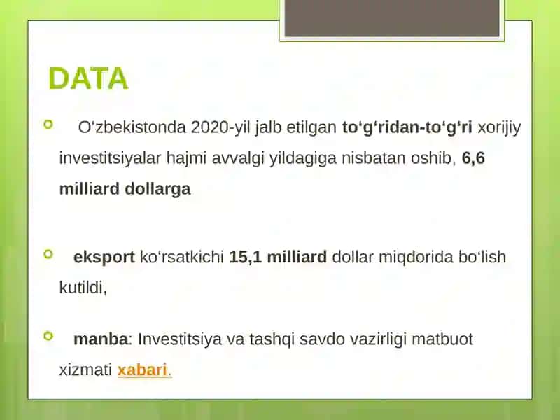Xorijiy investitsiyalar 4