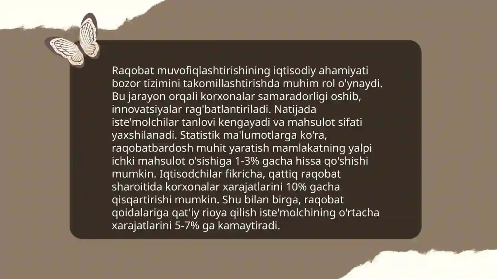 Raqobat markazini muvofiqlashtirish zarurati va yo'nalishlari 4