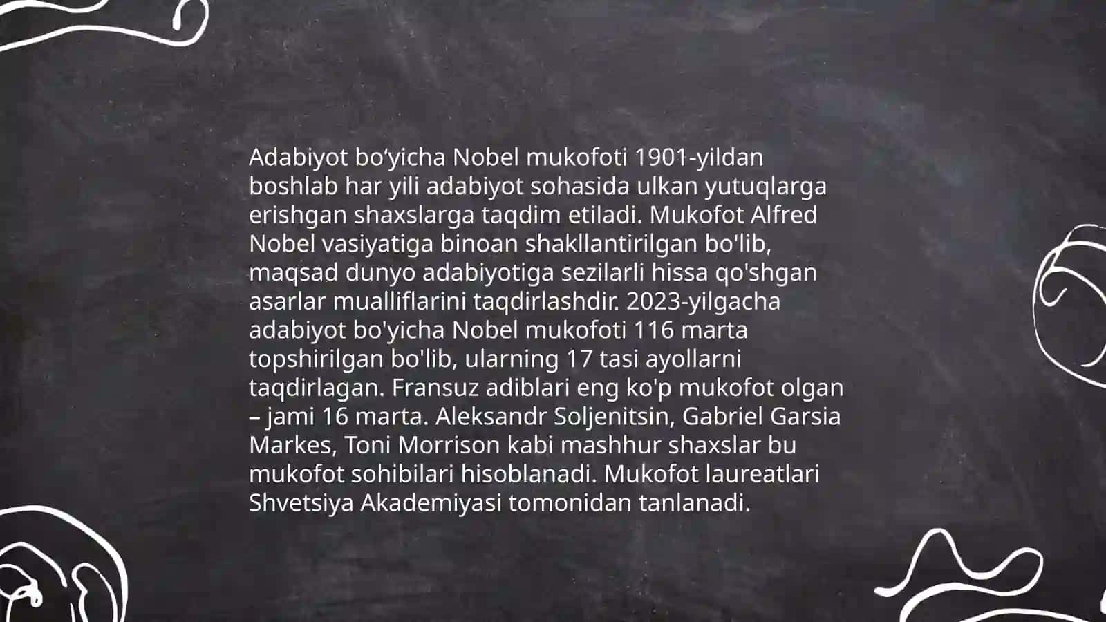 Tinshlik uchun Nobel mukofoti laureatlari 4