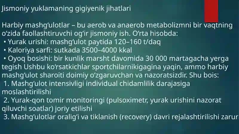 Harbiyxizmatchilarning mehnat sharoitlari 4
