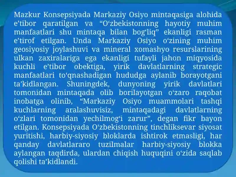 O‘zbekiston va jahon hamjamiyati 4