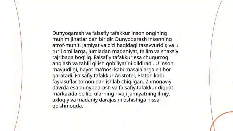 Falsafa turmush tarzi va dunyoni anglash usuli 4