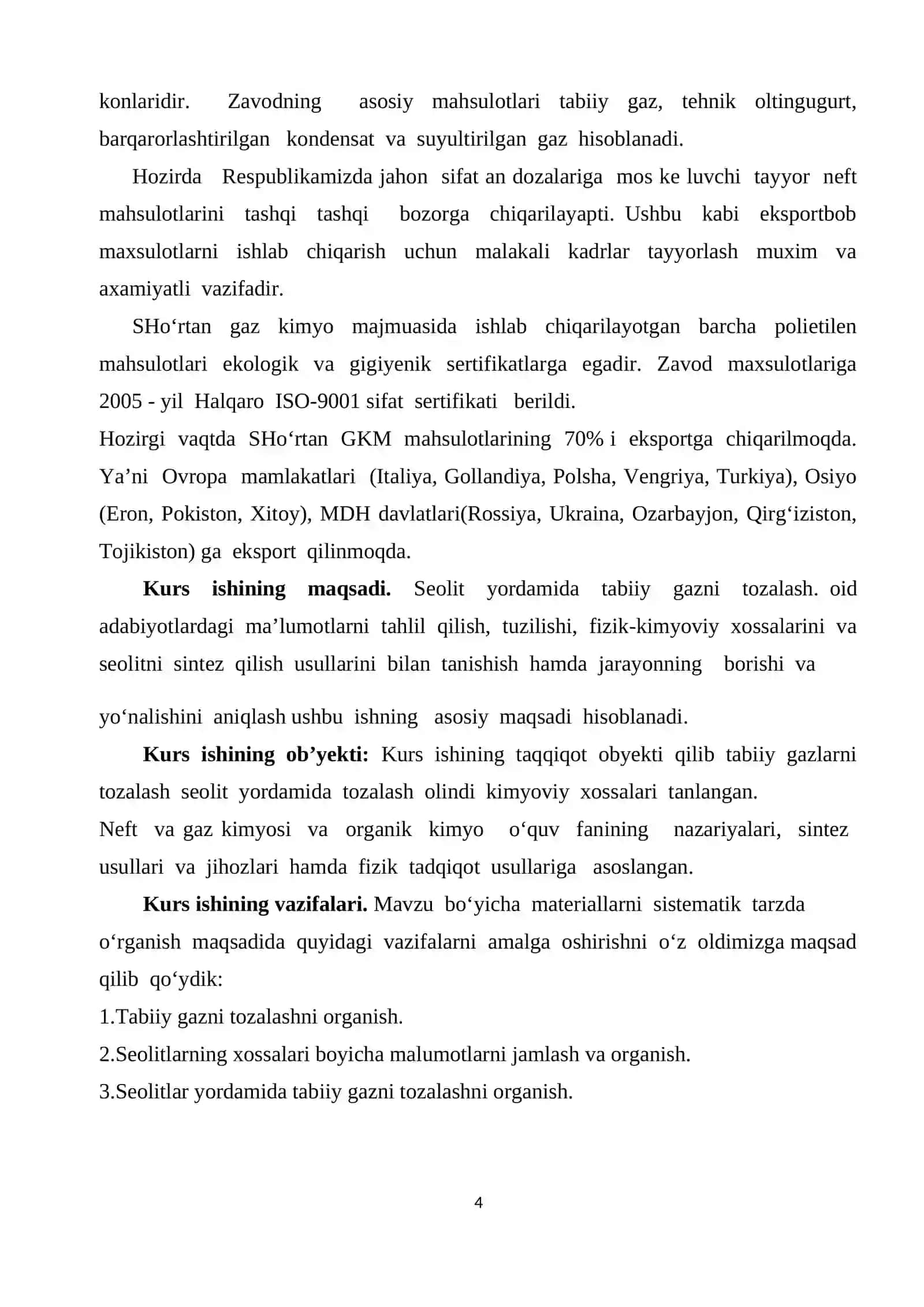 Seolit yordamida tabiiy gazni tozalash 4