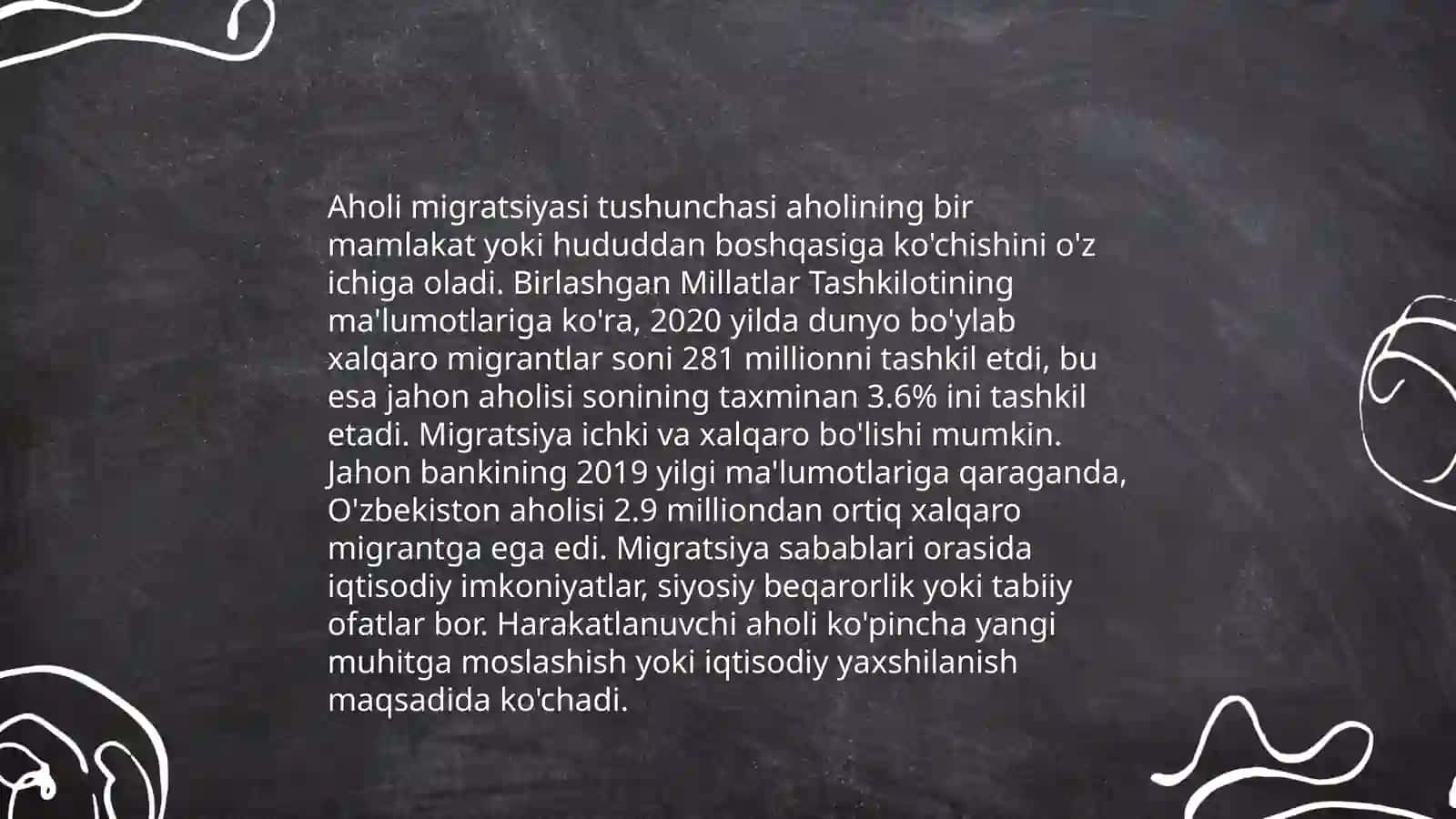 Matritsalar yordamida aholi migratsiyasini baholash 4