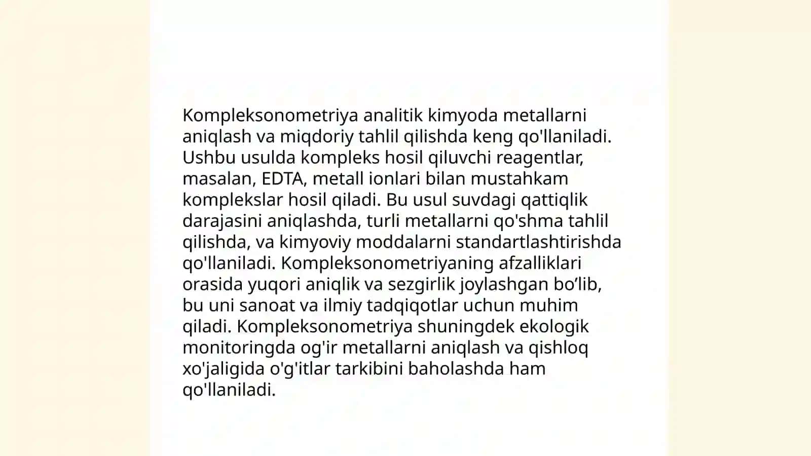 Kompleksonometriyaning analizda ishlatilishi 4