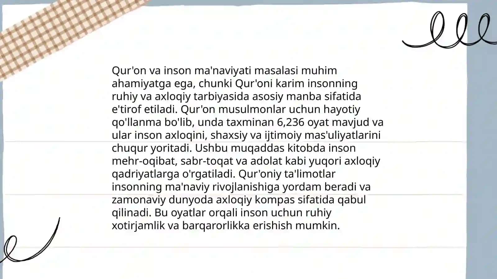 Islom inson maʼnaviy madaniyatini tarbiyalash omillari haqida 4