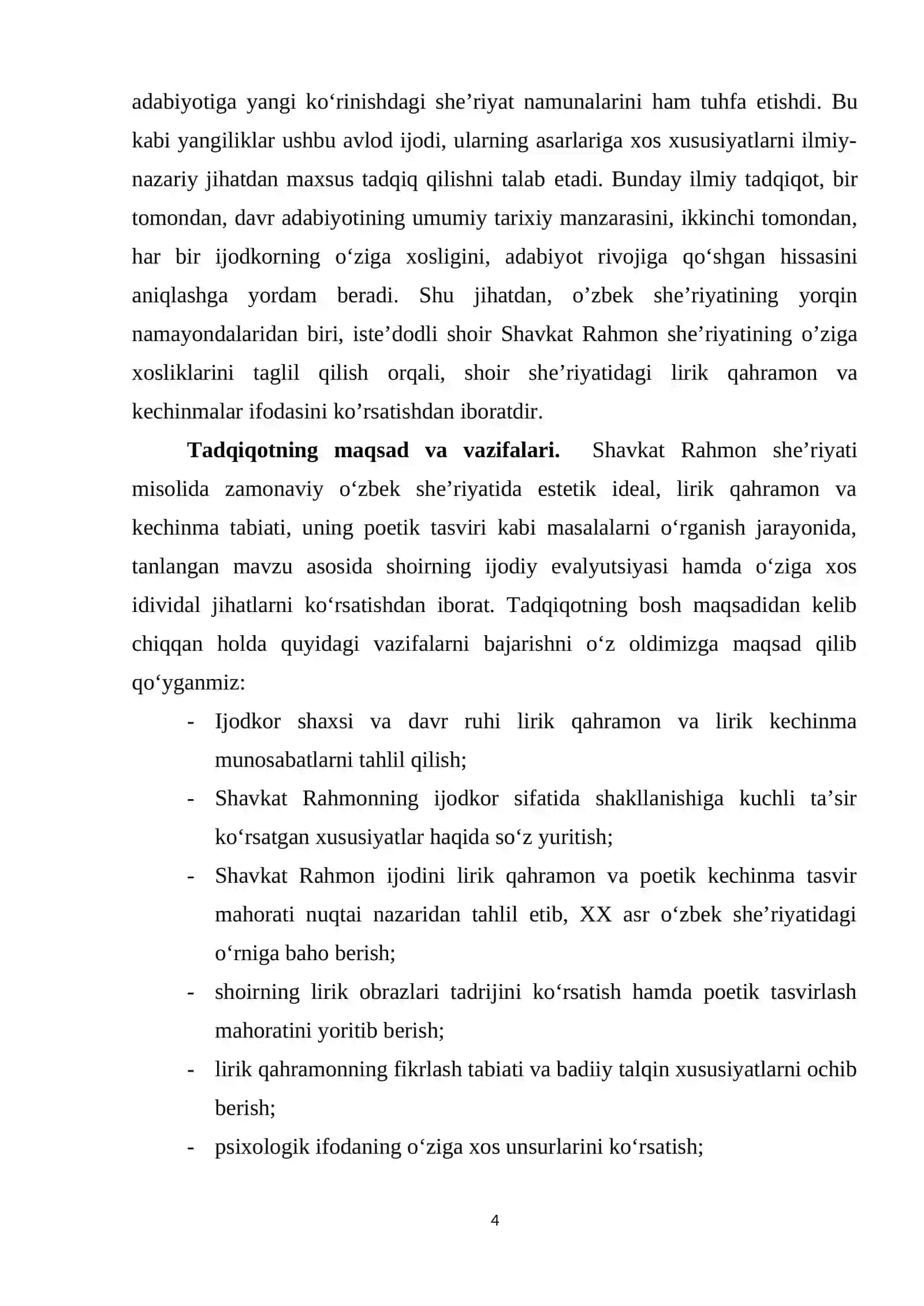 Lirik qahramon va kechinma talqini 4