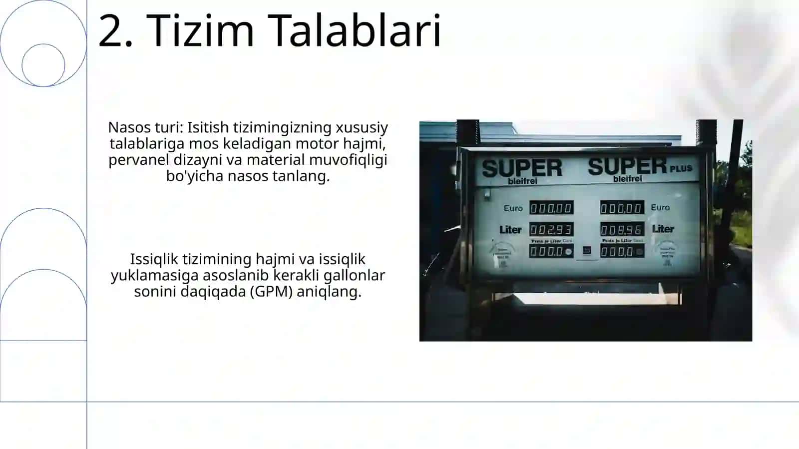 Isitish tizimi uchun nasos tanlash 4