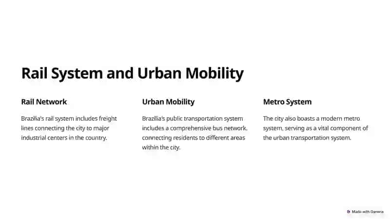 Overview of Brazilia's Transportation Infrastructure 4