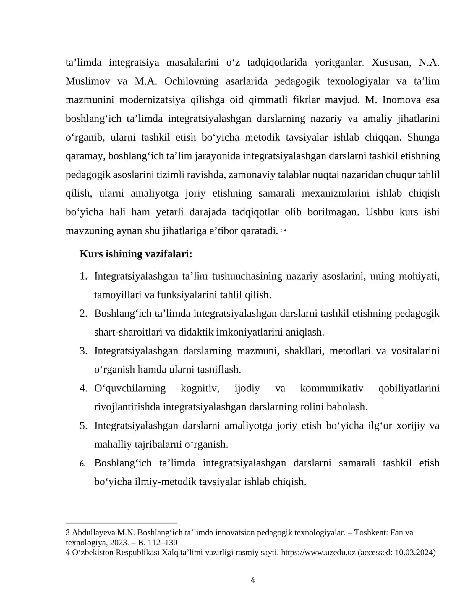 Boshlang‘ich ta’lim jarayonida integratsiyalashgan darslarni tashkil etishning pedagogik asoslari 4