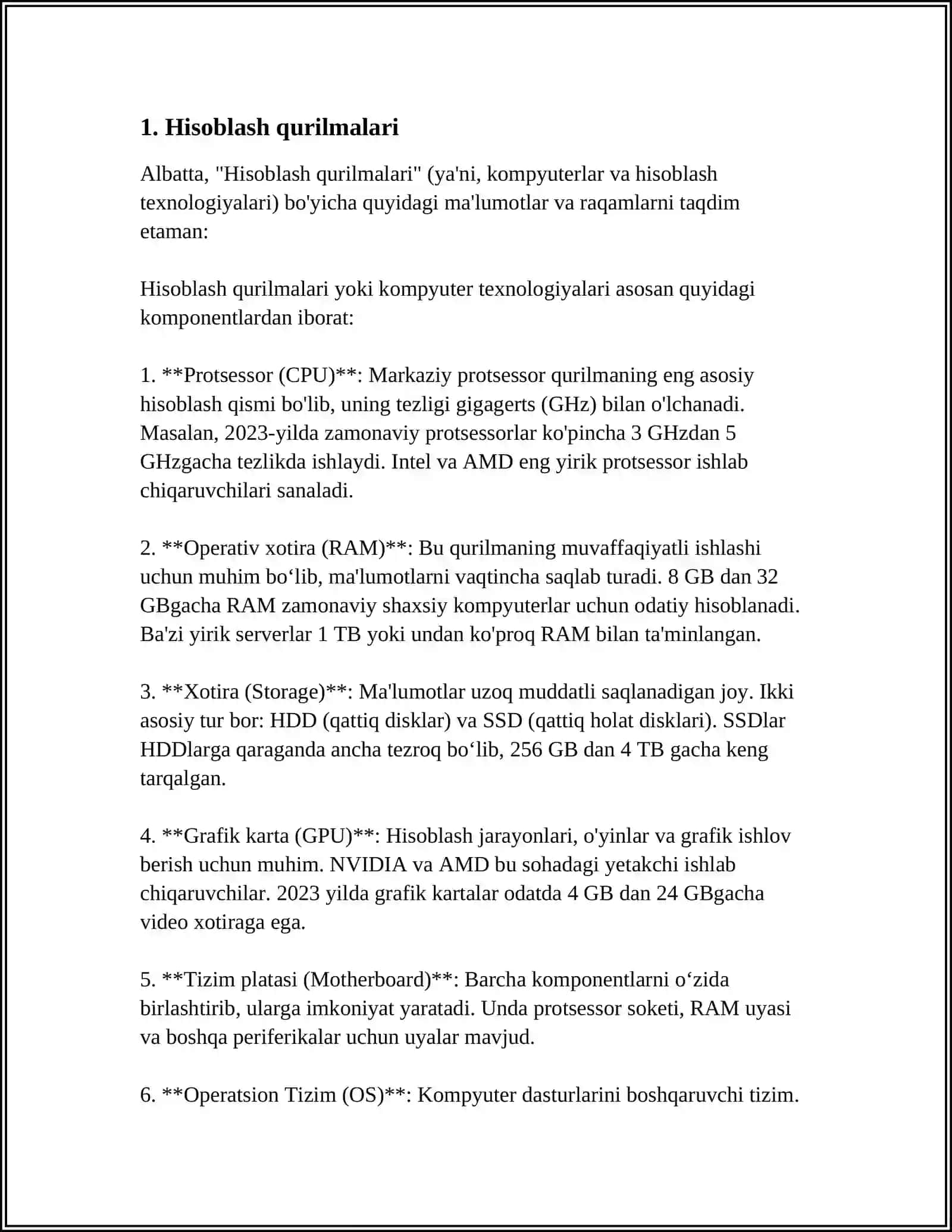 ISHLOV BERISH QURILMALARI. KOMPYUTERLI AVTOMATIKA 4