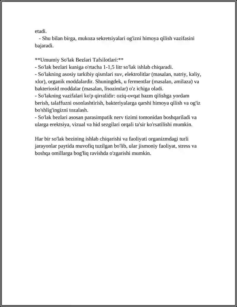SO'LAK BEZLARINING REAKTIV-DISTROFIK YALLIG'LANISH KASALLIKLARI. TASHXISLASH VA DAVOLASH USULLARINI ALGORITMLARI 4