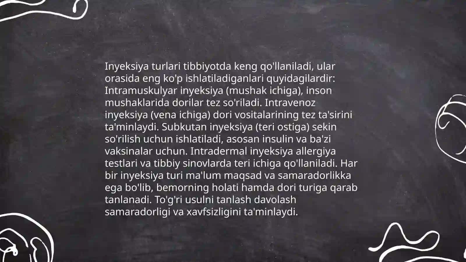 Dori moddalarini yuborishda hamshiralik parvarishi 4