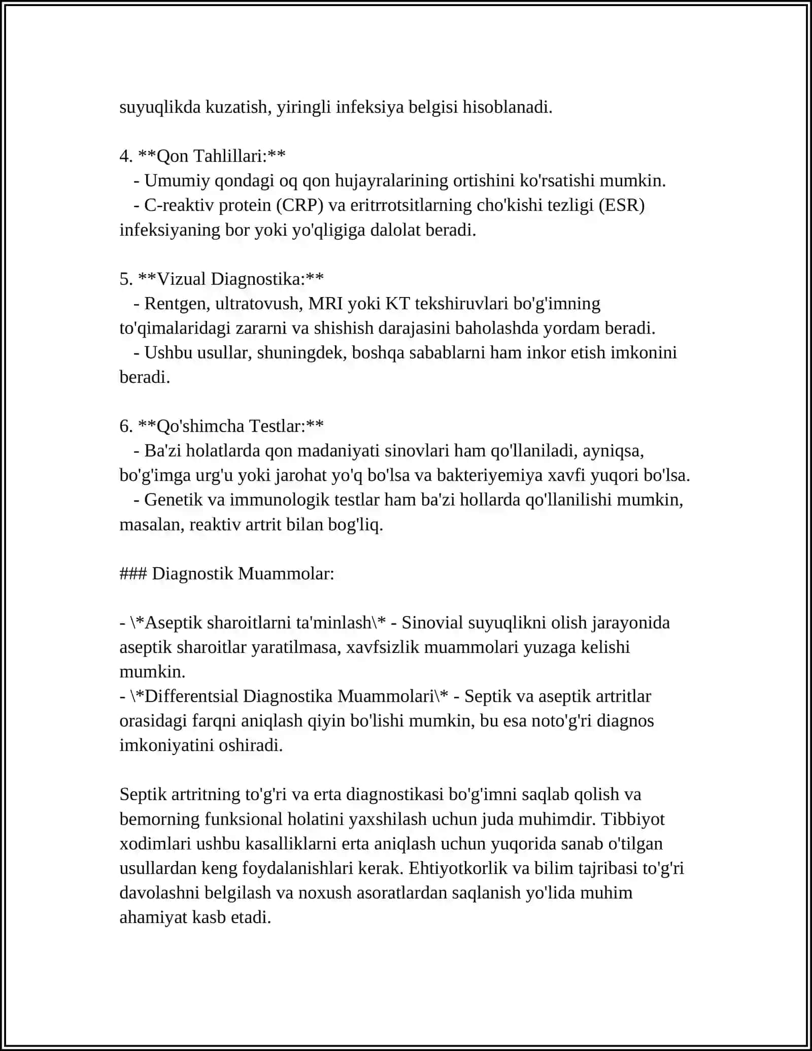 SURUNKULI SEPSIS VA OITS. BO'G'IM VA SUYAK SILINI DAVOLASH XIRURGIK USULLARI 4