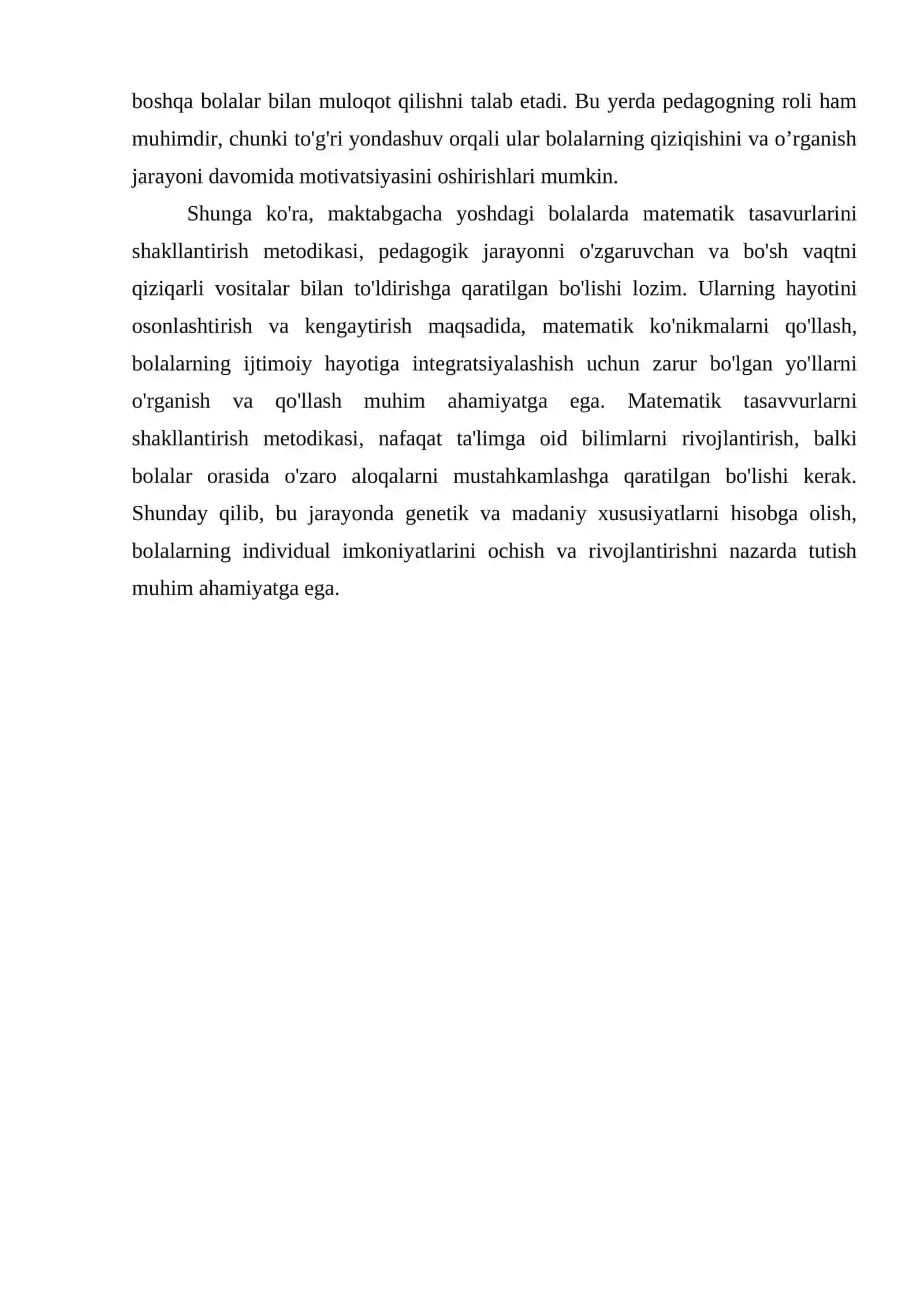 MAKTABGACHA YOSHDAGI BOLALARDA MATEMATIK TASAVURLARINI SHAKLLANTIRISH METODIKASI 4